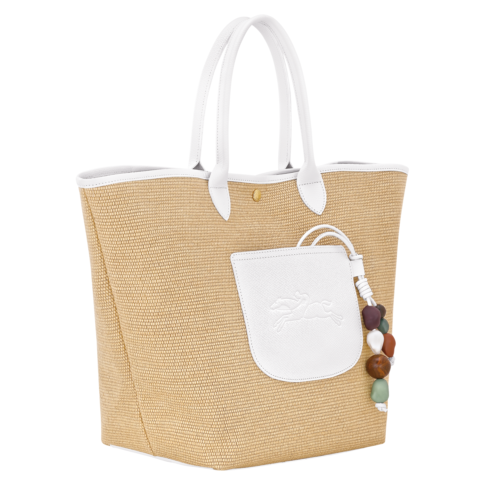 Basket bag M, White - View 3 of
6 - zoom in Le Pliage Collection Basket bag M, White