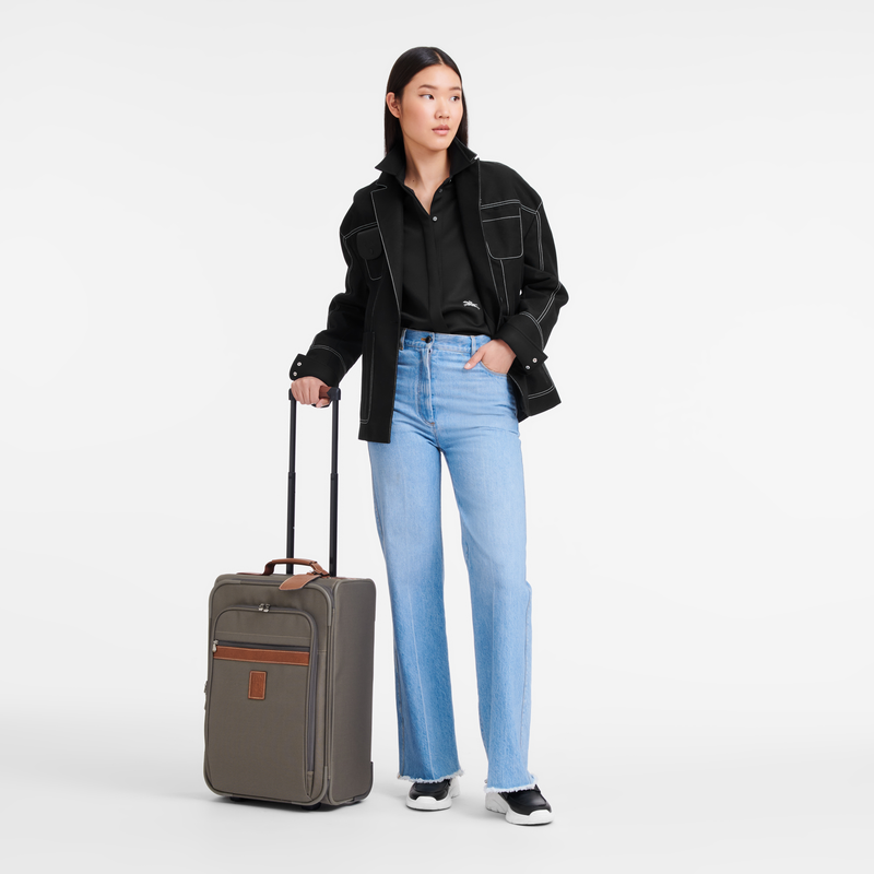 Boxford M Carry-on , Brown - Recycled canvas  - View 2 of  4