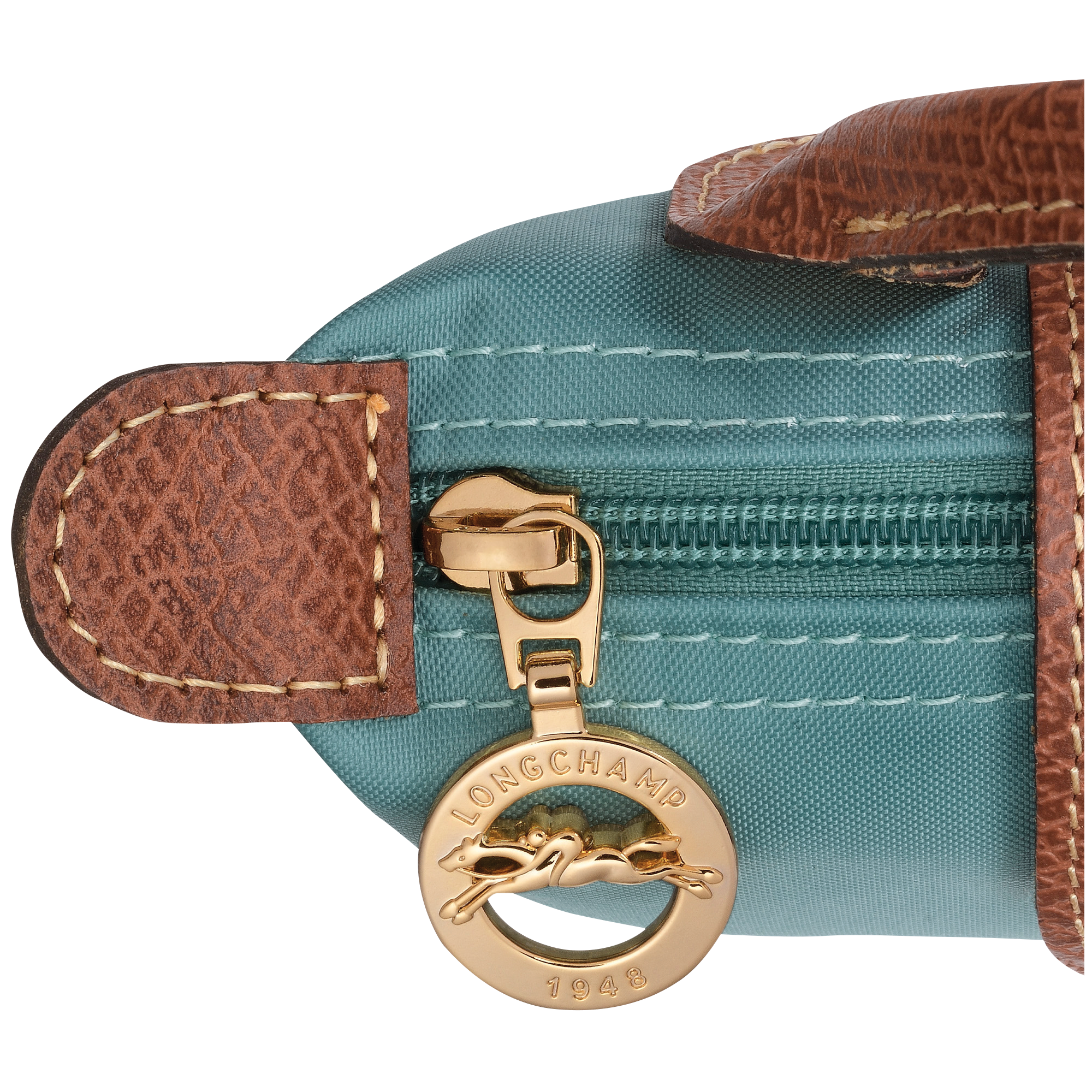 Pouch with handle, Eucalyptus - View 6 of 
        6 - zoom in Le Pliage Original Pouch with handle, Eucalyptus