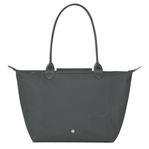 Le Pliage Green L Tote bag , Graphite - Recycled canvas - View 4 of  6