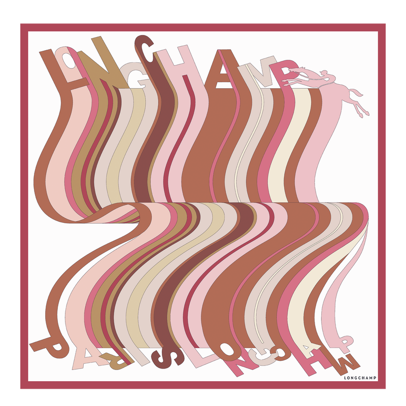 L'Arc-en-ciel Silk scarf 70 , Strawberry - Silk  - View 1 of  1