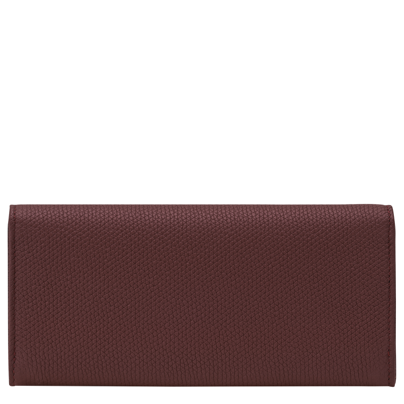 Le Roseau Long continental wallet , Burgundy - Leather  - View 2 of  3