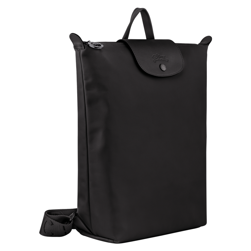 Le Pliage Xtra M Backpack , Black - Leather  - View 3 of  7