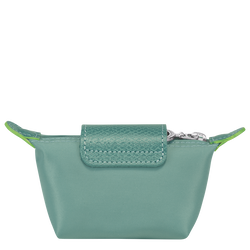 Le Pliage Green Coin purse , Lagoon - Recycled canvas