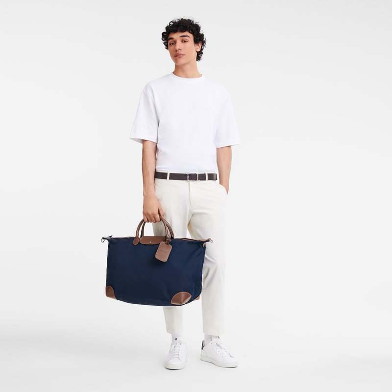 Boxford L Travel bag , Blue - Recycled canvas  - View 2 of  6