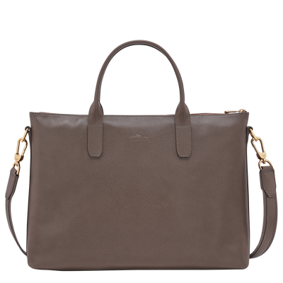 Le Foulonn&eacute; Briefcase S, Taupe