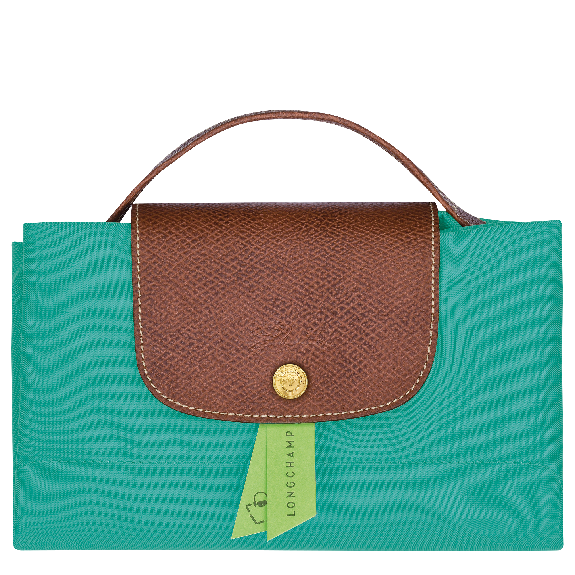 Briefcase S, Turquoise - View 5 of 
        5 - zoom in Le Pliage Original Briefcase S, Turquoise