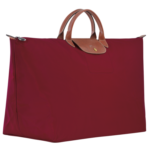 Le Pliage Original M Travel bag , Red - Recycled canvas - View 3 of  5
