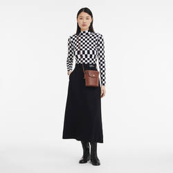 Épure XS Crossbody bag , Brown - Leather