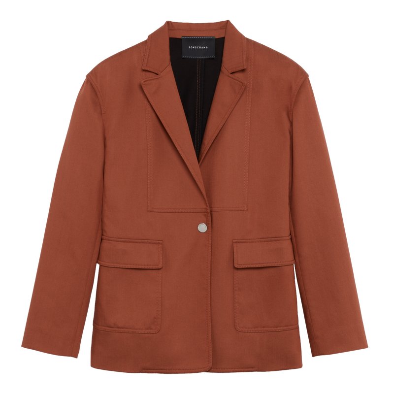 Jacket , Terracotta - Gabardine  - View 1 of  1