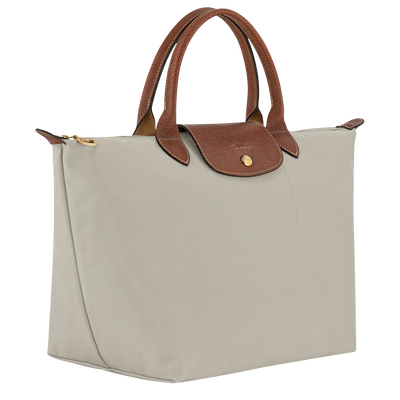 Le Pliage Original M Handbag , Pebble - Recycled canvas