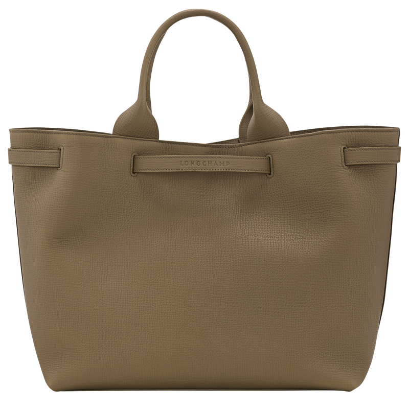 Le Smart L Tote bag , Olive - Leather  - View 3 of  5