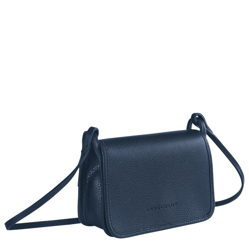 Le Foulonné XS Clutch , Navy - Leather - View 2 of  4