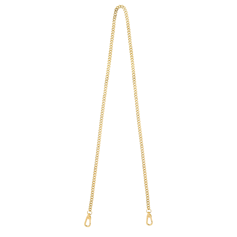 Longchamp cha&icirc;ne Shoulder strap , Very pale gold - Metal  - View 1 of  1