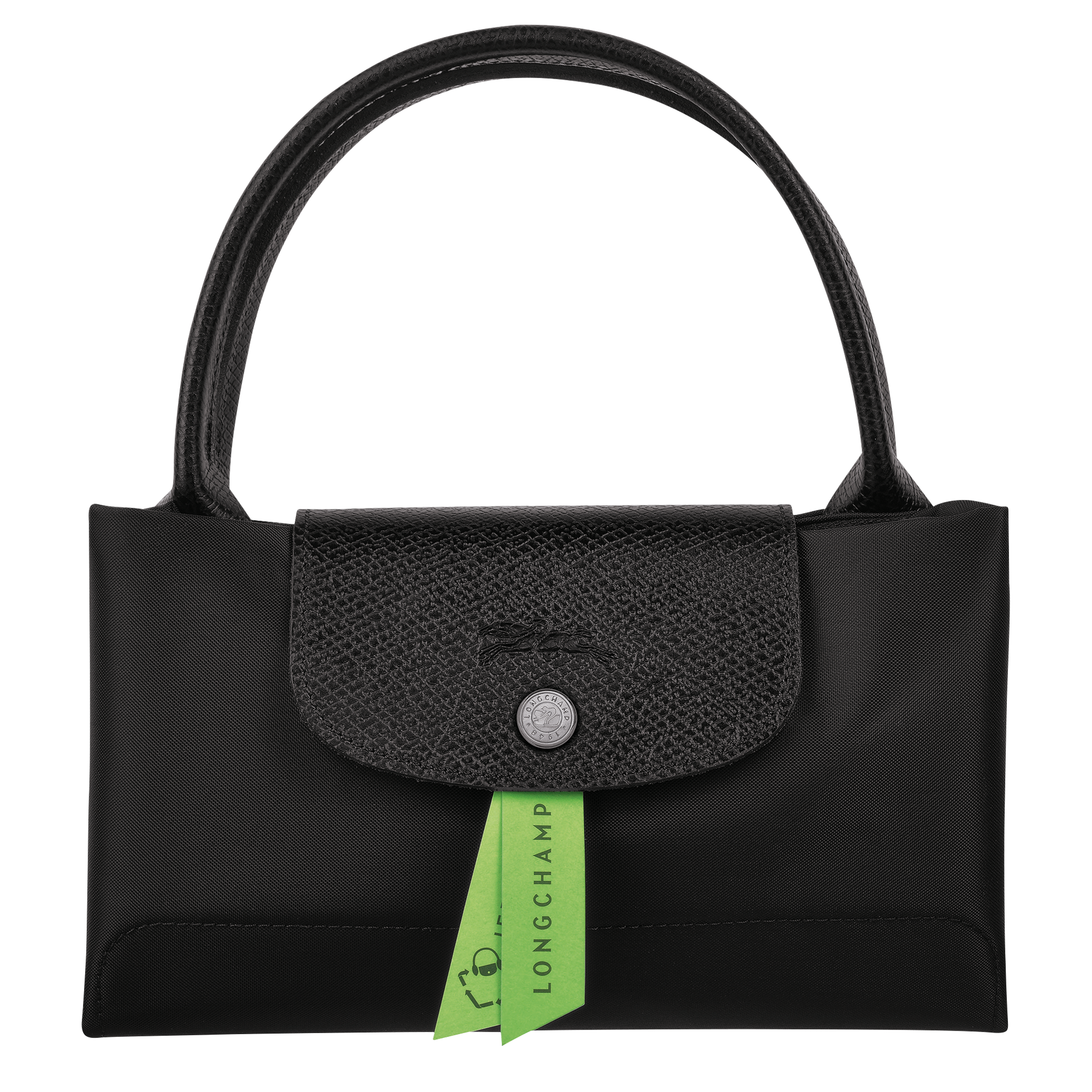 Le Pliage Green Handbag M, Black