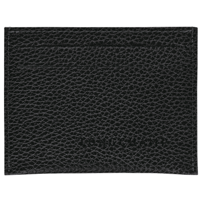 Le Foulonn&eacute; Card holder , Black - Leather