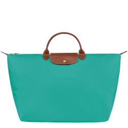 Le Pliage Original S Travel bag , Turquoise - Recycled canvas