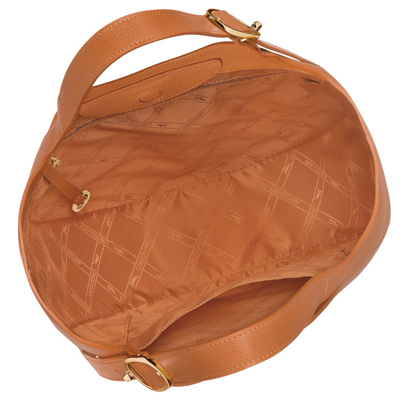 Le Foulonné XL Tote bag , Amber - Leather  - View 5 of  6