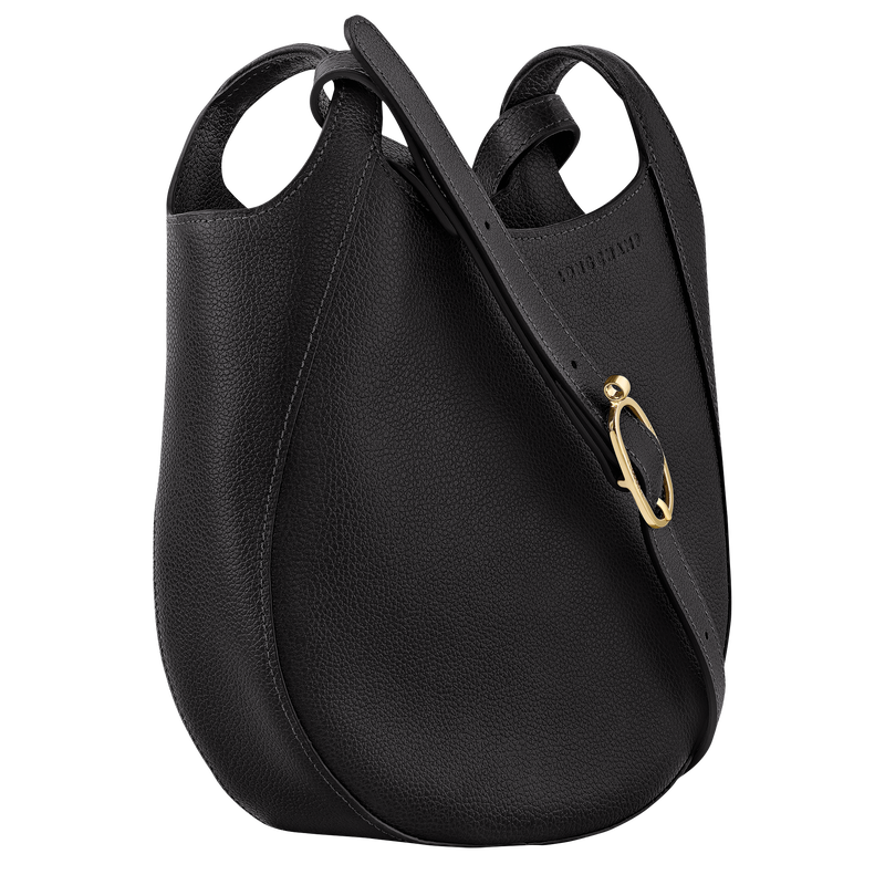 Le Foulonné S Crossbody bag , Black - Leather  - View 3 of  4