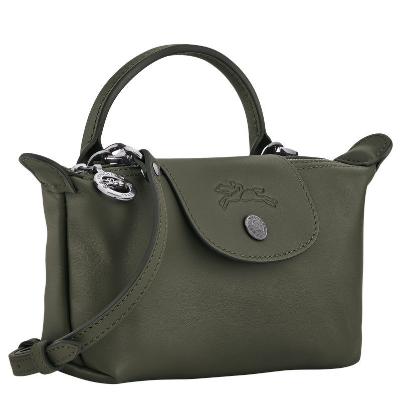 Le Pliage Xtra XS Pouch , Fir - Leather  - View 3 of  6