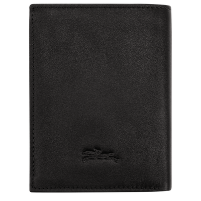Longchamp sur Seine Wallet , Black - Leather