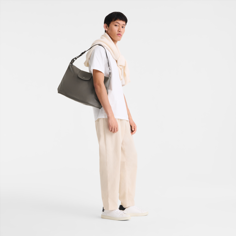 Le Pliage Xtra XL Hobo bag , Turtledove - Leather  - View 2 of  7