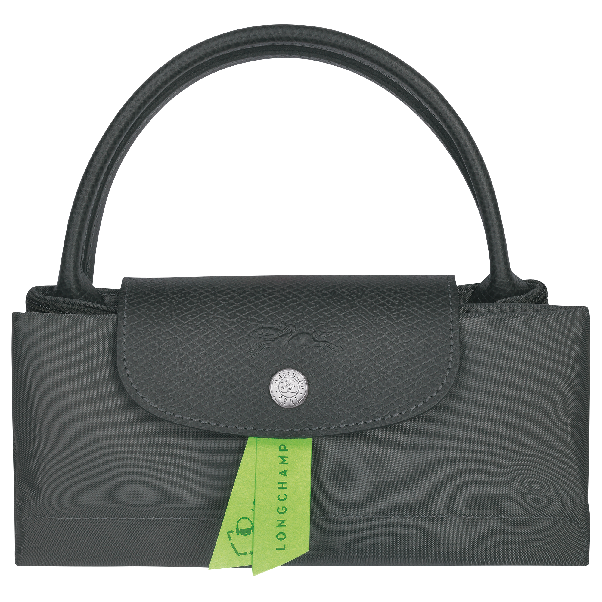 Handbag S, Graphite - View 6 of 
        6 - zoom in Le Pliage Green Handbag S, Graphite