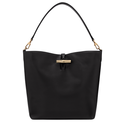 Le Roseau M Hobo bag , Black - Leather
