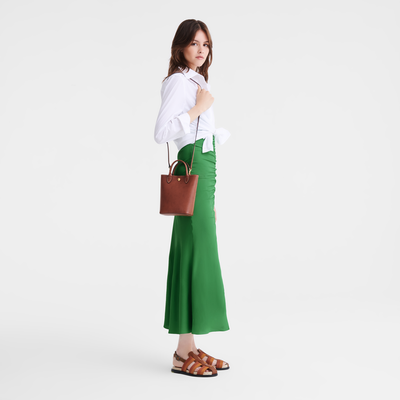 Épure XS Tote bag , Brown - Leather