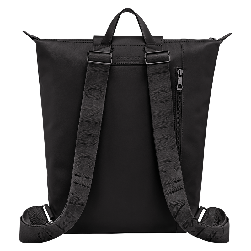 Le Pliage Xtra M Backpack , Black - Leather  - View 4 of  6