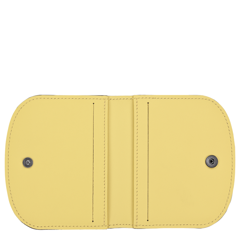 Le Pliage Xtra Card holder , Lime - Leather  - View 3 of  3