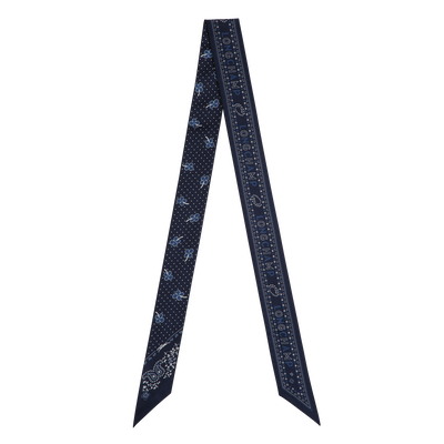 French Bandana Headband , Navy - OTHER