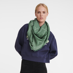 Roseau Shawl , Sage - Silk Blend 