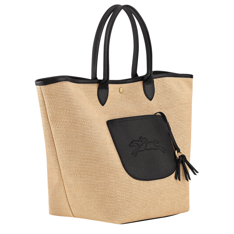 Le Pliage Collection L Basket bag , Black - Canvas  - View 3 of  6