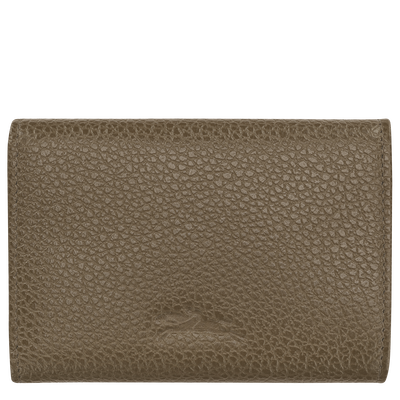 Le Foulonn&eacute; Compact wallet , Caper - Leather