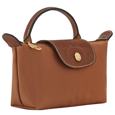Le Pliage Original Pouch with handle, Cognac