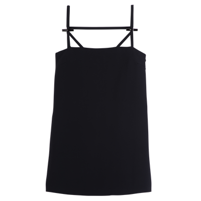 Dress , Black - Crepe