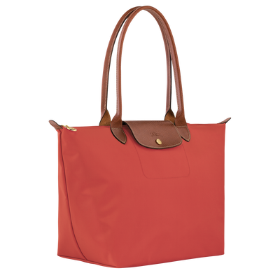 Le Pliage Original L Tote bag , Tomato - Recycled canvas