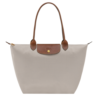 Le Pliage Original L Tote bag , Pebble - Recycled canvas
