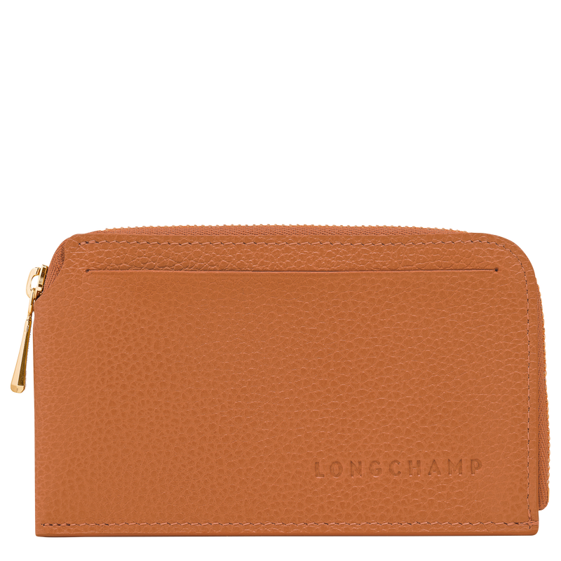 Le Foulonné Card holder , Amber - Leather  - View 1 of  2