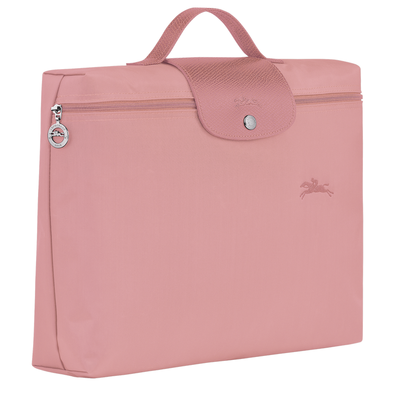 Le Pliage Green S Briefcase , Petal Pink - Recycled canvas  - View 2 of  5