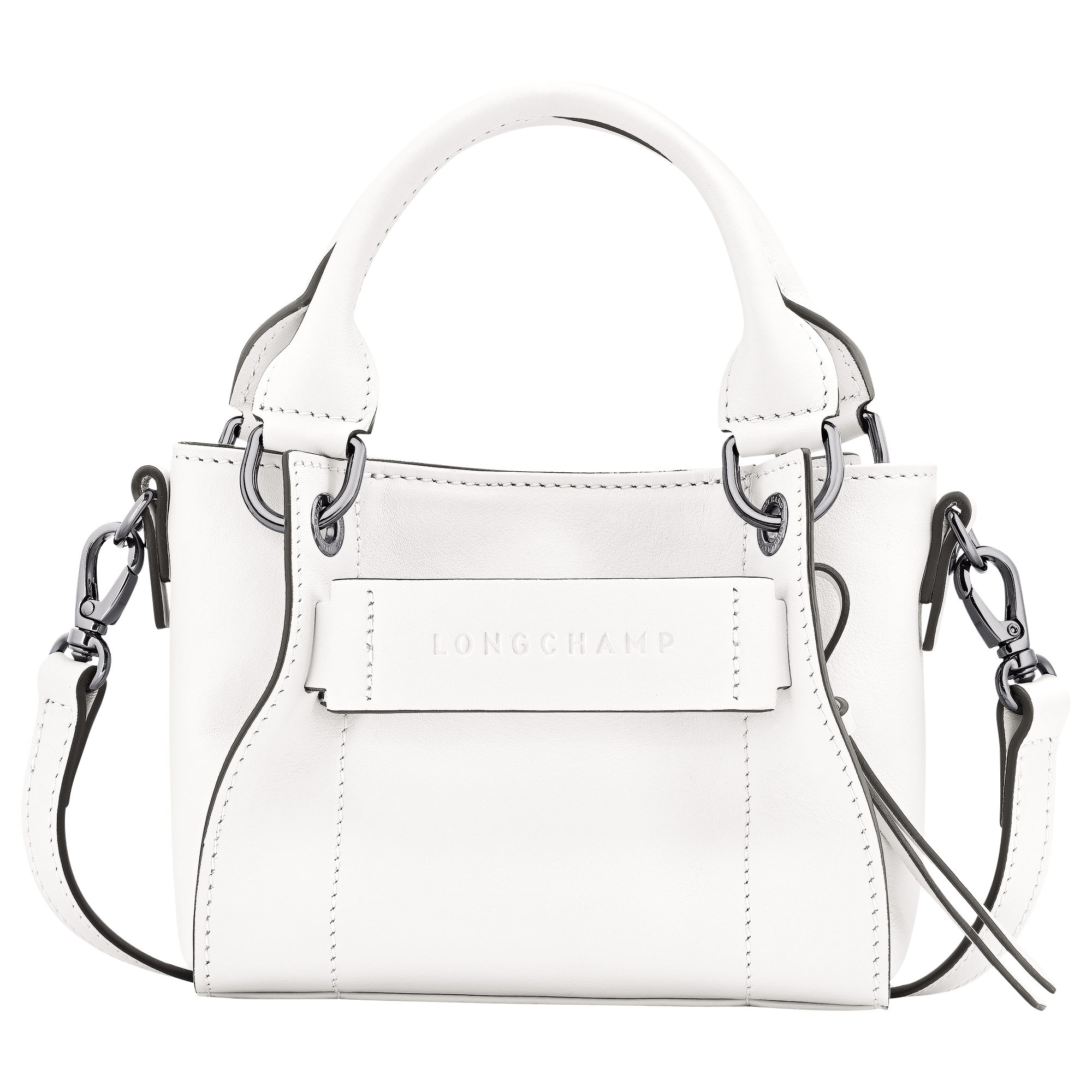 Handbag XS, White - View 1 of
2 - zoom in Longchamp 3D Handbag XS, White