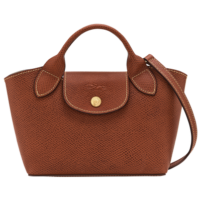 Épure Tote bag , Brown - Leather
