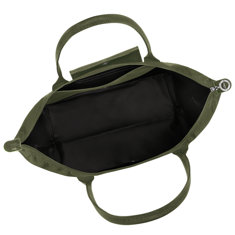 Le Pliage Green L Tote bag , Forest - Recycled canvas  - View 4 of  5