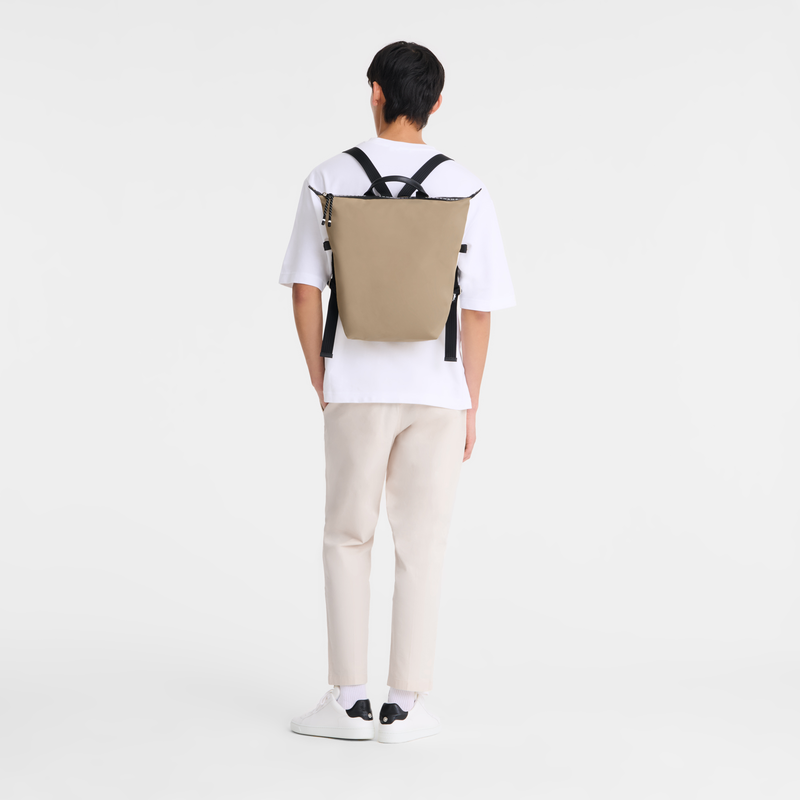 Le Pliage Energy L Backpack , Clay - Recycled canvas  - View 2 of  5