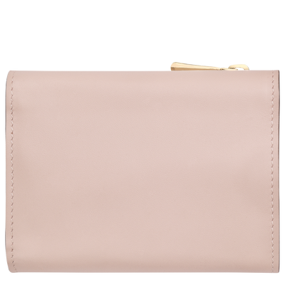 Épure Compact wallet , Petal Pink - Leather