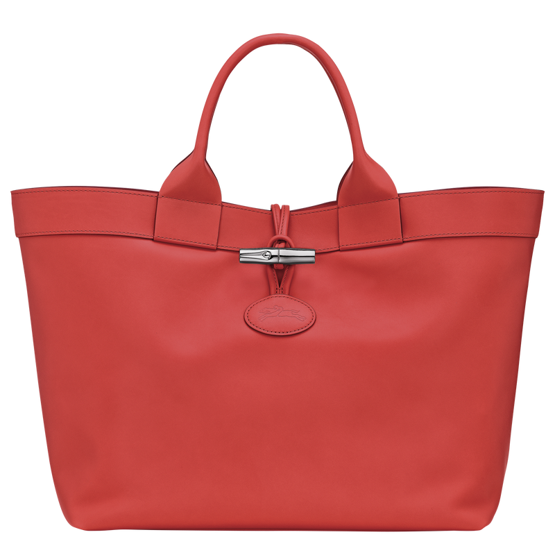 Le Roseau L Tote bag , Red - Leather  - View 1 of  5