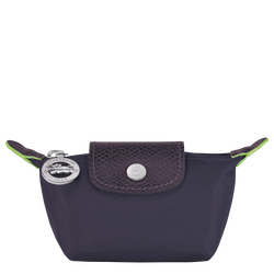 Le Pliage Green Coin purse , Bilberry - Recycled canvas