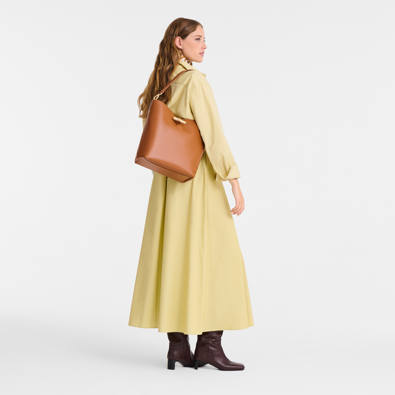 Le Roseau M Hobo bag , Cashew - Leather  - View 2 of  6