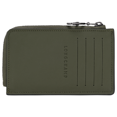 Le Pliage Xtra Card holder , Fir - Leather